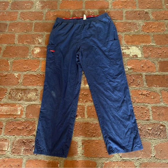 Dickies EDS Signature Women Scrubs Blue Pant Natural Rise Pull-On Size XL - Picture 1 of 16